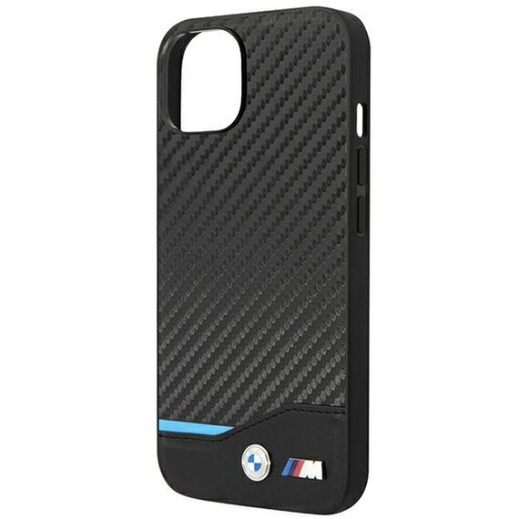 Case BMW BMHCP14S22NBCK iPhone 14 6.1 "black / black Leather Carbon | Techbox