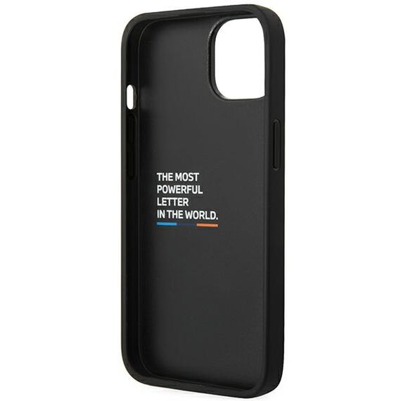 Case BMW BMHCP14S22NBCK iPhone 14 6.1 "black / black Leather Carbon | Techbox