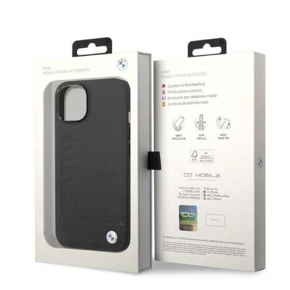 Case BMW BMHMP14SSLLBK iPhone 14 6.1 "black / black hardcase Signature Logo Imprint Magsafe - Apple Cases - Cases - Techbox