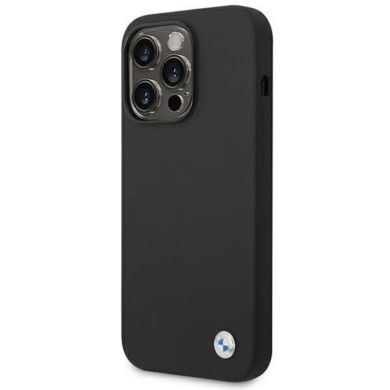 Etui BMW BMHCP14LSILBK iPhone 14 Pro 6,1" czarny/black Silicone Metal Logo | Techbox