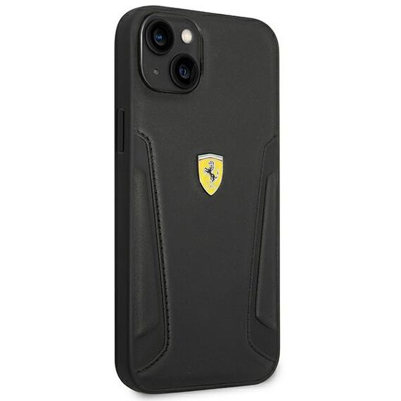 Ferrari FEHCP14MRBUK iPhone 14 Plus 6.7 "black / black hardcase Leather Stamp Sides - Apple Cases - Cases - Techbox