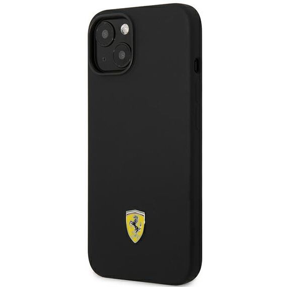 Ferrari FEHCP14SSIBBK iPhone 14 6.1" black/black hardcase Silicone Metal Logo | Techbox