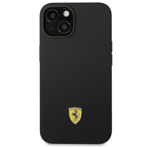 Ferrari FEHCP14SSIBBK iPhone 14 6.1" black/black hardcase Silicone Metal Logo | Techbox
