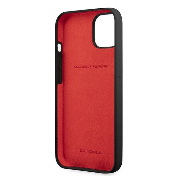 Ferrari FESSIHCP13SBK iPhone 13 mini 5.4" black/black hardcase Silicone | Techbox
