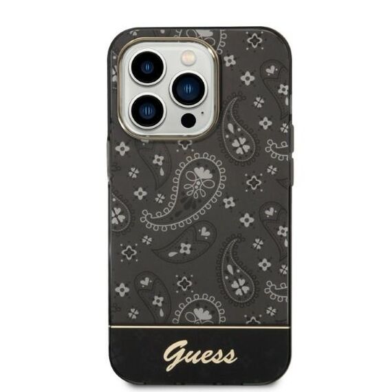 Guess Bandana Paisley iPhone 14 Pro 6.1" Case - Black | Techbox