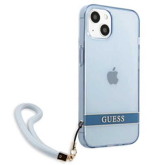 Guess GUHCP13SHTSGSB iPhone 13 mini 5,4" niebieski/blue hardcase Translucent Stap - Apple Cases - Cases - Techbox
