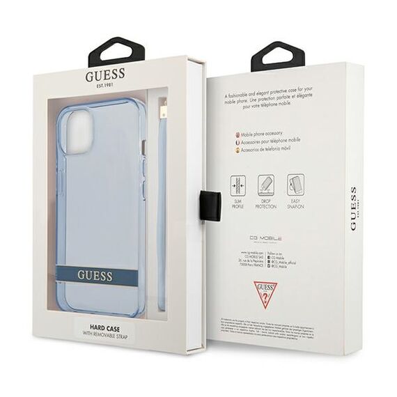 Guess GUHCP13SHTSGSB iPhone 13 mini 5,4" niebieski/blue hardcase Translucent Stap - Apple Cases - Cases - Techbox