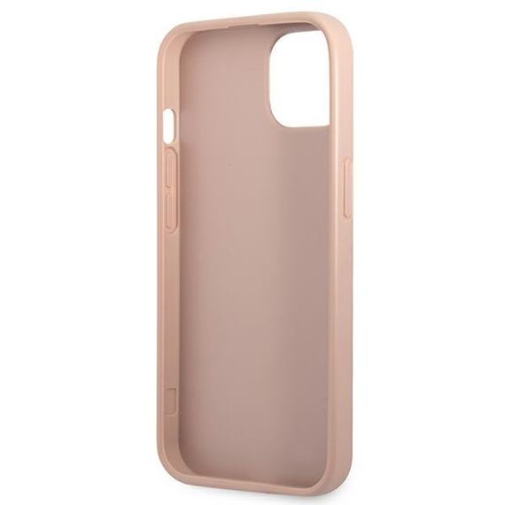 Guess GUHCP13SPSATPP iPhone 13 mini 5,4 "pink / pink hardcase SaffianoTriangle Logo Cardslot | Techbox