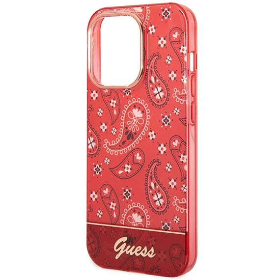 Guess GUHCP14LHGBNHR iPhone 14 Pro 6.1" red/red hardcase Bandana Paisley | Techbox