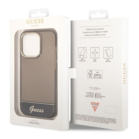 Guess GUHCP14LHGCOK iPhone 14 Pro 6.1 "black / black hardcase Translucent | Techbox