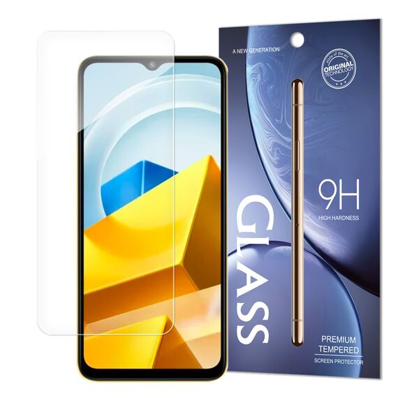 Tempered Glass Xiaomi Poco M5 tempered glass 9H hardness (packaging - envelope) - Xiaomi - Screen & Camera Protection - Techbox