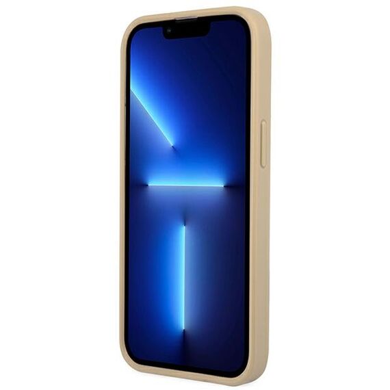 Guess GUHCP14LPSATLE iPhone 14 Pro 6,1 "beige / beige hardcase SaffianoTriangle Logo | Techbox