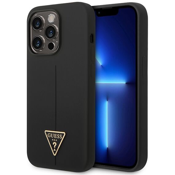 Guess GUHCP14LSLTGK iPhone 14 Pro 6.1" black/black hardcase Silicone Triangle - Uncategorized Cases (2) - Cases - Techbox