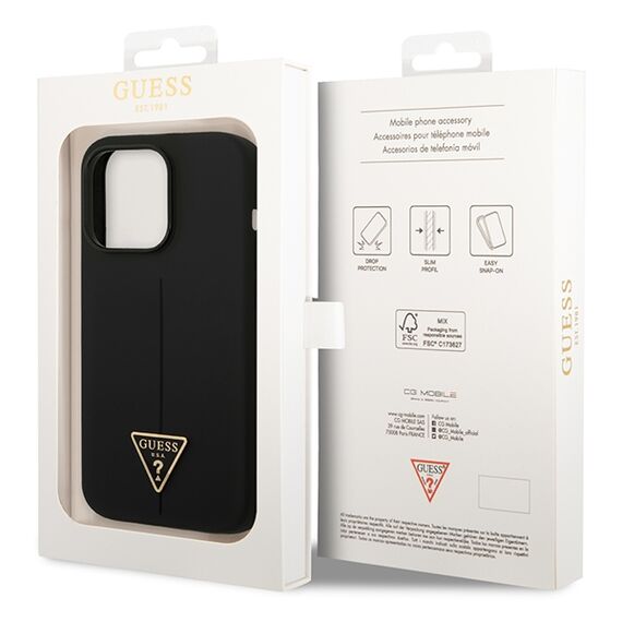 Guess GUHCP14LSLTGK iPhone 14 Pro 6.1" black/black hardcase Silicone Triangle - Uncategorized Cases (2) - Cases - Techbox