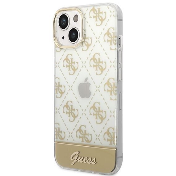 Guess GUHCP14MHG4MHG iPhone 14 Plus 6.7 "gold / gold hardcase 4G Pattern Script | Techbox
