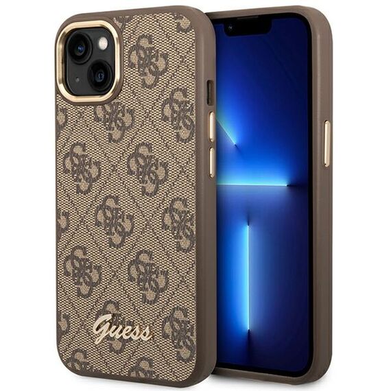 Guess GUHCP14MHG4SHW iPhone 14 Plus 6.7 "brown / brown hard case 4G Vintage Gold Logo | Techbox