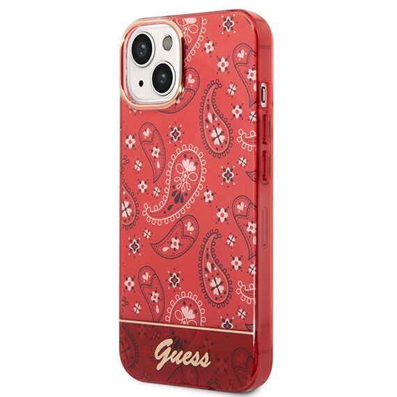 Guess GUHCP14MHGBNHR iPhone 14 Plus 6.7" red/red hardcase Bandana Paisley | Techbox