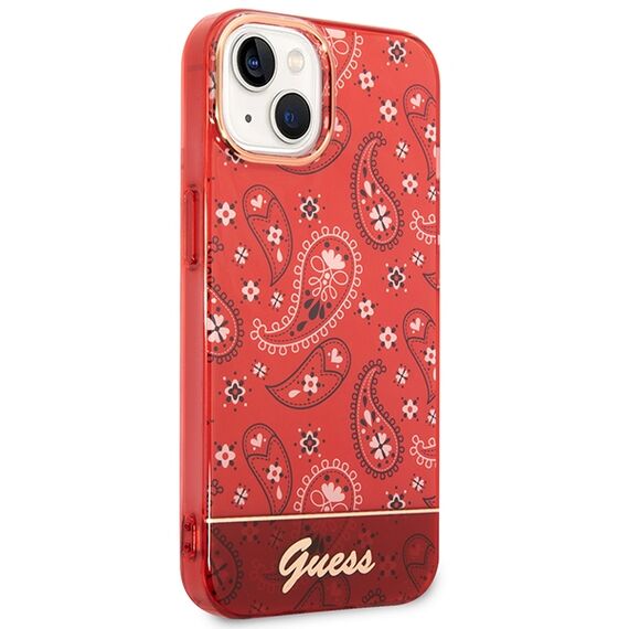 Guess GUHCP14MHGBNHR iPhone 14 Plus 6.7" red/red hardcase Bandana Paisley | Techbox