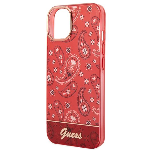 Guess GUHCP14MHGBNHR iPhone 14 Plus 6.7" red/red hardcase Bandana Paisley | Techbox