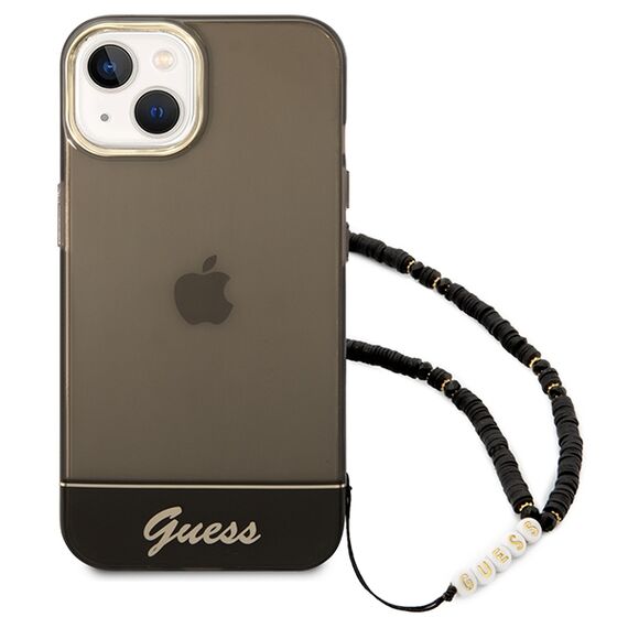 Guess GUHCP14MHGCOHK iPhone 14 Plus 6,7" czarny/black hardcase Translucent Pearl Strap - Apple Cases - Cases - Techbox