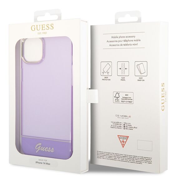 Guess GUHCP14MHGCOU iPhone 14 Plus 6.7 "violet / purple hardcase Translucent | Techbox