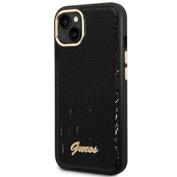 Guess GUHCP14MHGCRHK iPhone 14 Plus 6.7 "black / black hardcase Croco Collection - Apple Cases - Cases - Techbox