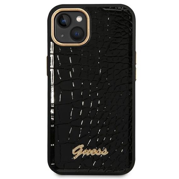 Guess GUHCP14MHGCRHK iPhone 14 Plus 6.7 "black / black hardcase Croco Collection - Apple Cases - Cases - Techbox