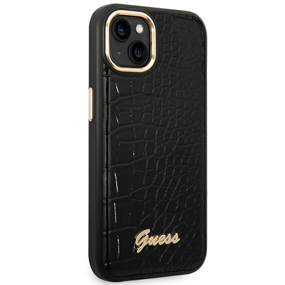 Guess GUHCP14MHGCRHK iPhone 14 Plus 6.7 "black / black hardcase Croco Collection - Apple Cases - Cases - Techbox
