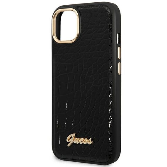 Guess GUHCP14MHGCRHK iPhone 14 Plus 6.7 "black / black hardcase Croco Collection - Apple Cases - Cases - Techbox