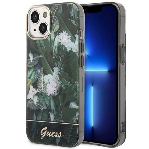 Guess GUHCP14MHGJGHA iPhone 14 Plus 6.7" green/green hardcase Jungle Collection - Apple Cases - Cases - Techbox