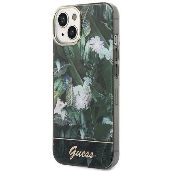 Guess GUHCP14MHGJGHA iPhone 14 Plus 6.7" green/green hardcase Jungle Collection - Apple Cases - Cases - Techbox
