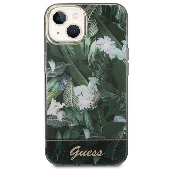 Guess GUHCP14MHGJGHA iPhone 14 Plus 6.7" green/green hardcase Jungle Collection - Apple Cases - Cases - Techbox