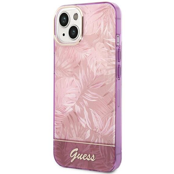 Guess GUHCP14MHGJGHP iPhone 14 Plus 6,7" rÃ³Å¼owy/pink hardcase Jungle Collection - Apple Cases - Cases - Techbox
