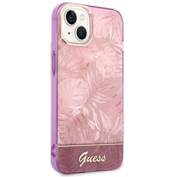 Guess GUHCP14MHGJGHP iPhone 14 Plus 6,7" rÃ³Å¼owy/pink hardcase Jungle Collection - Apple Cases - Cases - Techbox