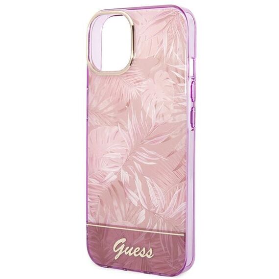 Guess GUHCP14MHGJGHP iPhone 14 Plus 6,7" rÃ³Å¼owy/pink hardcase Jungle Collection - Apple Cases - Cases - Techbox