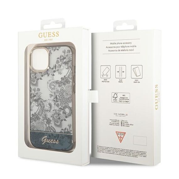 Guess GUHCP14MHGPLHG iPhone 14 Plus 6,7" szary/grey hardcase Porcelain Collection - Apple Cases - Cases - Techbox
