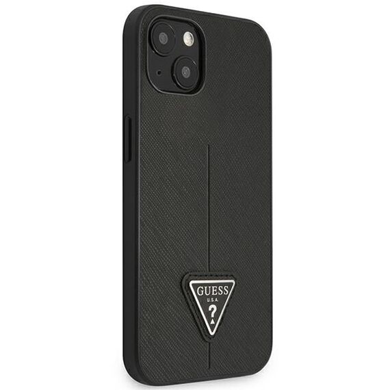 Guess GUHCP14MPSATLK iPhone 14 Plus 6,7 "black / black hardcase SaffianoTriangle Logo | Techbox