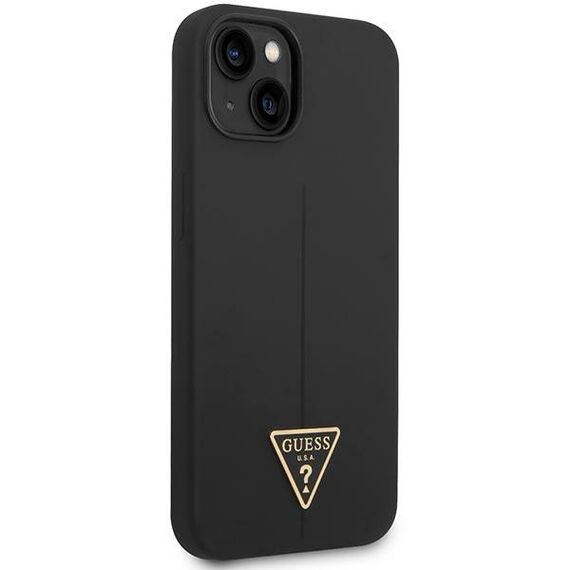 Guess GUHCP14MSLTGK iPhone 14 Plus 6.7" black/black hardcase Silicone Triangle | Techbox