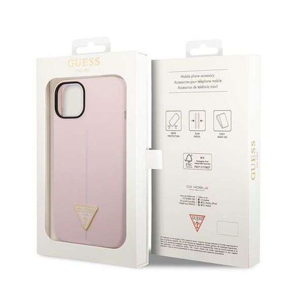 Guess GUHCP14MSLTGU iPhone 14 Plus 6,7" fioletowy/purple hardcase Silicone Triangle - Apple Cases - Cases - Techbox