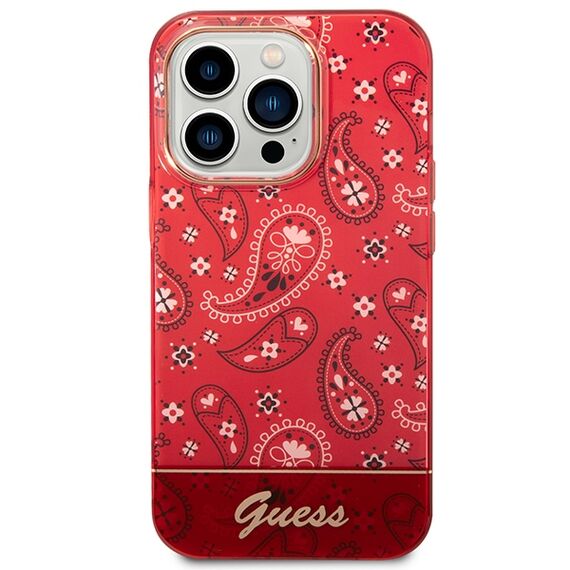 Guess GUHCP14XHGBNHR iPhone 14 Pro Max 6.7" red/red hardcase Bandana Paisley | Techbox