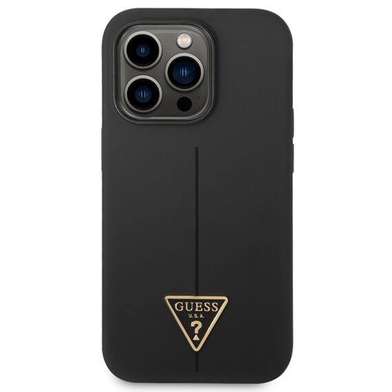 Guess GUHCP14XSLTGK iPhone 14 Pro Max 6.7" black/black hardcase Silicone Triangle - Uncategorized Cases (2) - Cases - Techbox