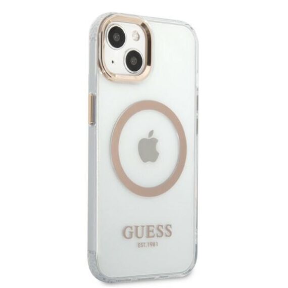 Guess GUHMP13MHTRMD iPhone 13 6.1 "gold / gold hard case Metal Outline Magsafe - Apple Cases - Cases - Techbox