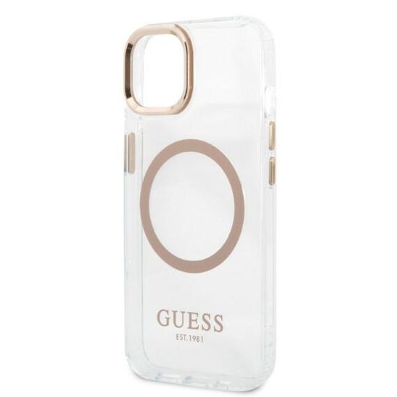 Guess GUHMP13MHTRMD iPhone 13 6.1 "gold / gold hard case Metal Outline Magsafe - Apple Cases - Cases - Techbox