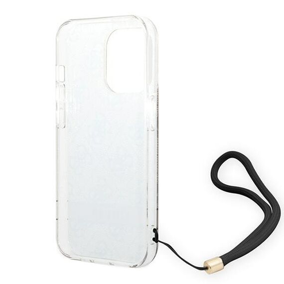 Guess GUOHCP14LH4STW iPhone 14 Pro 6.1 "brown / brown hardcase 4G Print Strap | Techbox