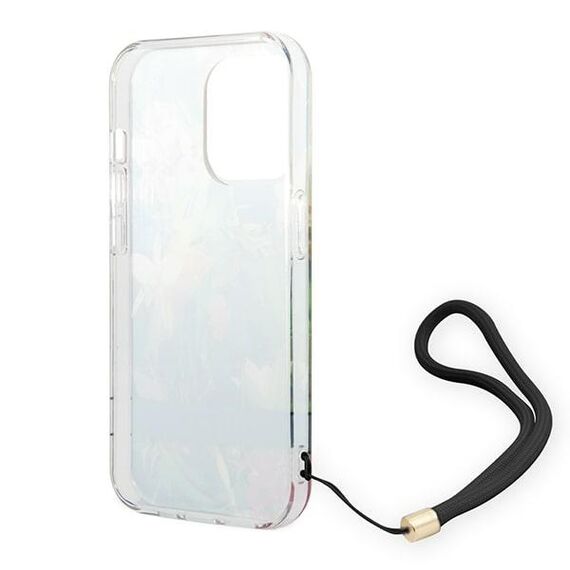 Guess GUOHCP14LHFLSB iPhone 14 Pro 6.1 "blue / blue hardcase Flower Strap | Techbox