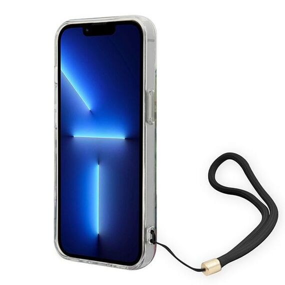Guess GUOHCP14MHFLSB iPhone 14 Plus 6,7" niebieski/blue hardcase Flower Strap - Apple Cases - Cases - Techbox