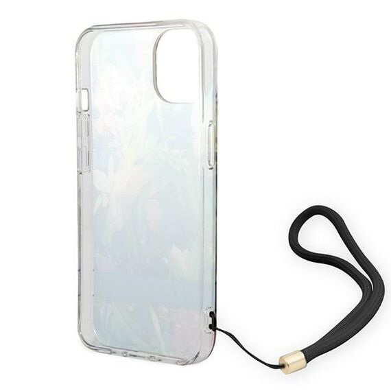 Guess GUOHCP14MHFLSB iPhone 14 Plus 6,7" niebieski/blue hardcase Flower Strap - Apple Cases - Cases - Techbox