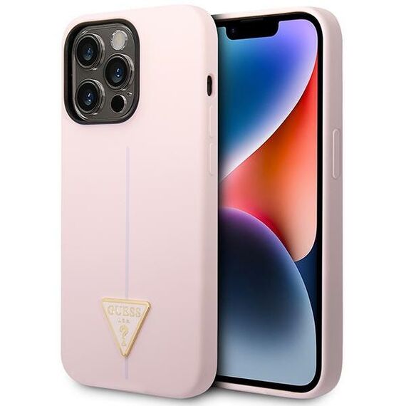 Guess Silicone Triangle iPhone 14 Pro 6.1" Case - Purple - Uncategorized Cases (2) - Cases - Techbox