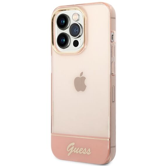 Guess Translucent iPhone 14 Pro Max 6.7" Case - Pink | Techbox