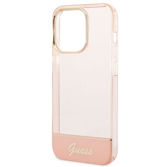 Guess Translucent iPhone 14 Pro Max 6.7" Case - Pink | Techbox